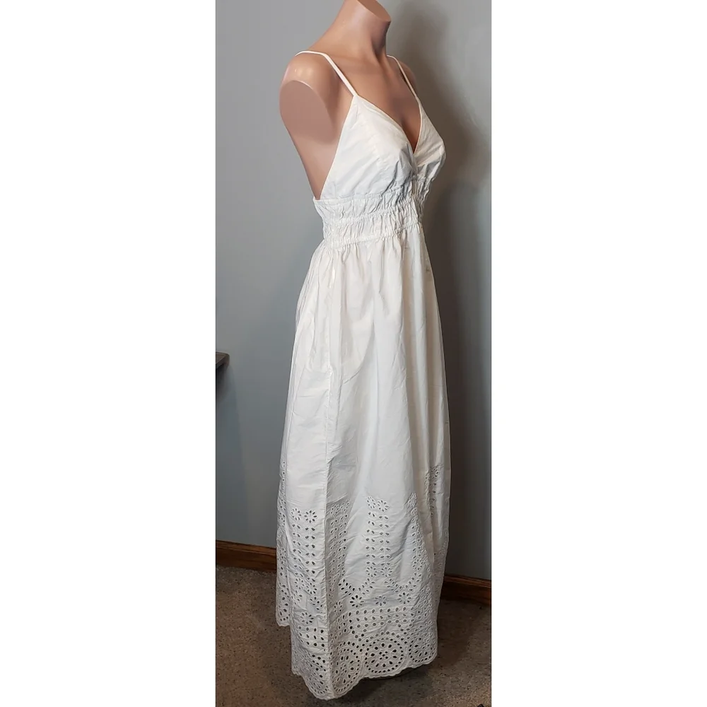 J. Crew White Eyelet Midi Dress - Picture 3 of 11